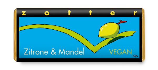 Zotter Zitrone & Mandel, vegan 70g