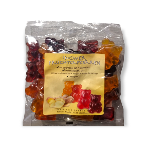 Ingwer Fruchtsaftbären mit 40% Fruchtsaft und Ingwer-Extrakt 150g ...