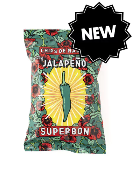 Superbon Jalapeno Chips, 125g