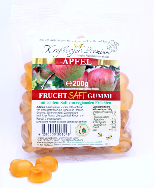 Streuobstwiesen Fruchtsaftgummi Apfel 150 g