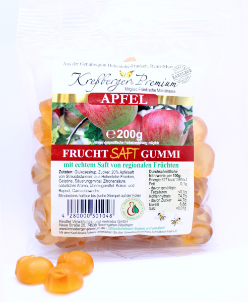 Streuobstwiesen Fruchtsaftgummi Apfel 200 g