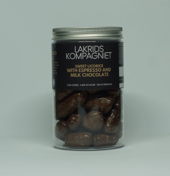 Lakrids Kompagniet Süße Lakritze mit Espresso und Milchschokolade 260g