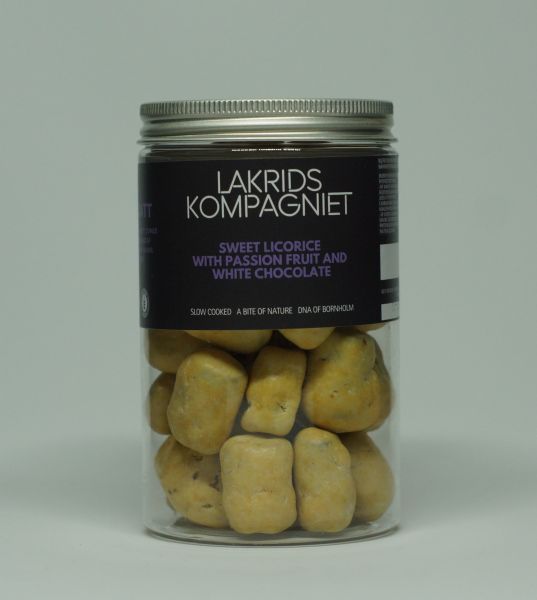 Lakrids Kompagniet Süße Lakritze mit Passionsfrucht und weißer Schokolade 260g