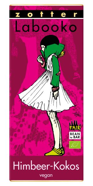 Zotter Labooko Himbeer Kokos, 70g