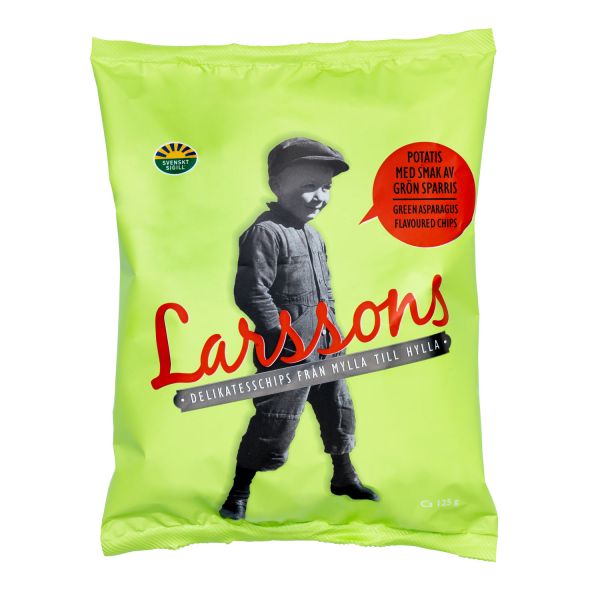 Larssons Kartoffelchips mit Spargelgeschmack 125 g