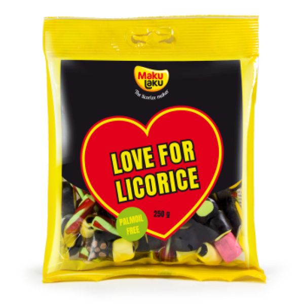 Makulaku Love for Liqourice  - Lakritz und Fruchtgummi Mischung, 250g