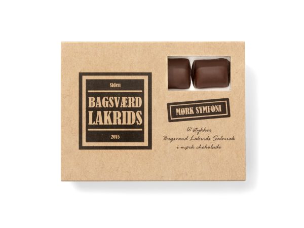 Bagsvaerd Lakrids Mørk Symfoni, Schokoladenüberzogenes Lakritzkaramell, 125g