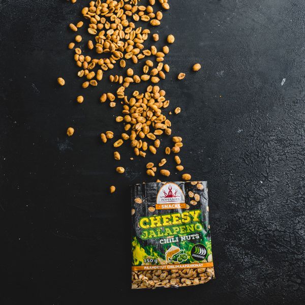 Poppamies Cheesy Jalapeno  Erdnüsse 150g