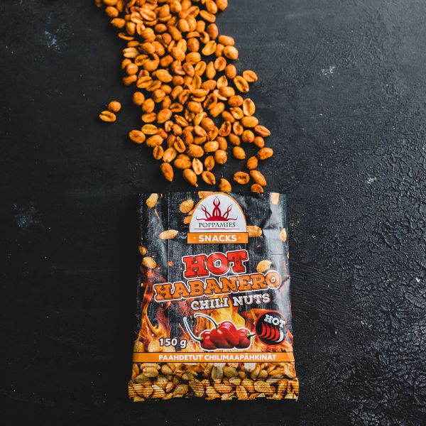 Poppamies HOT Habanero Chili Nuts 150g