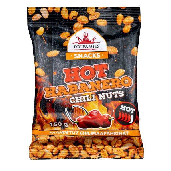 Poppamies HOT Habanero Chili Nuts 150g