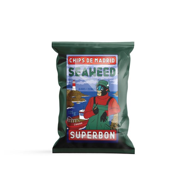 Superbon Seaweed, Kartoffelchips mit Algen 125g