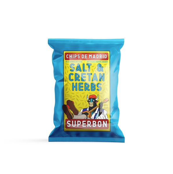 Superbon Chips Salz & Kretische Kräuter 125g
