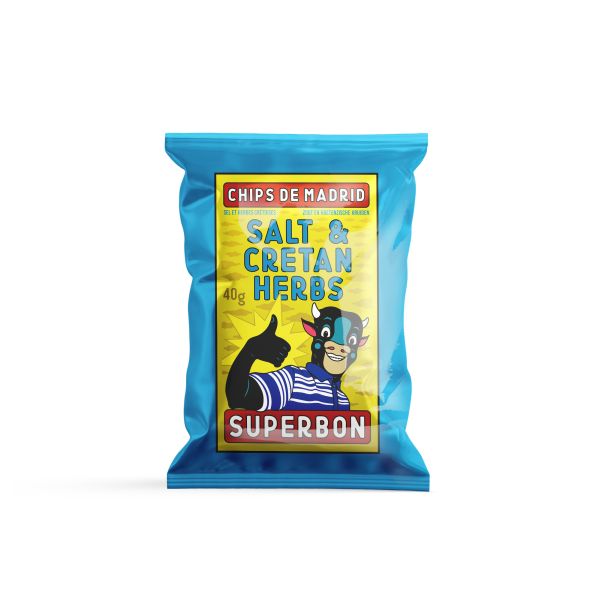 Superbon Chips Salz & Kretische Kräuter 40g