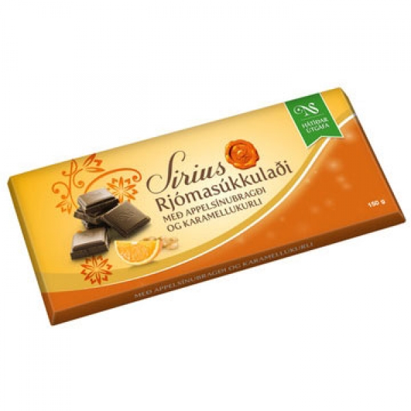Síríus Rjomasukkuladi Schokolade Apfelsine/Karamell 150g