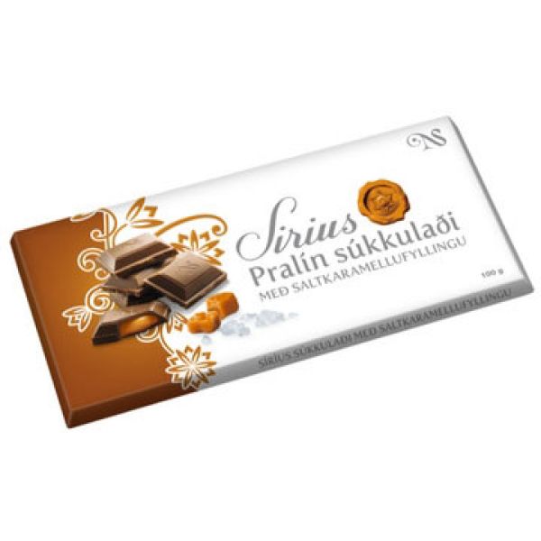 Sirius Rjomasukkuladi Schokolade Praline Karamell 100g