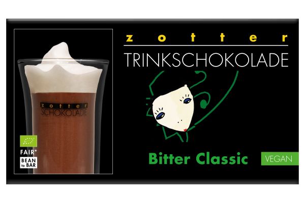 Zotter Trinkschokolade Bitter Classic 110g (5x 22g)