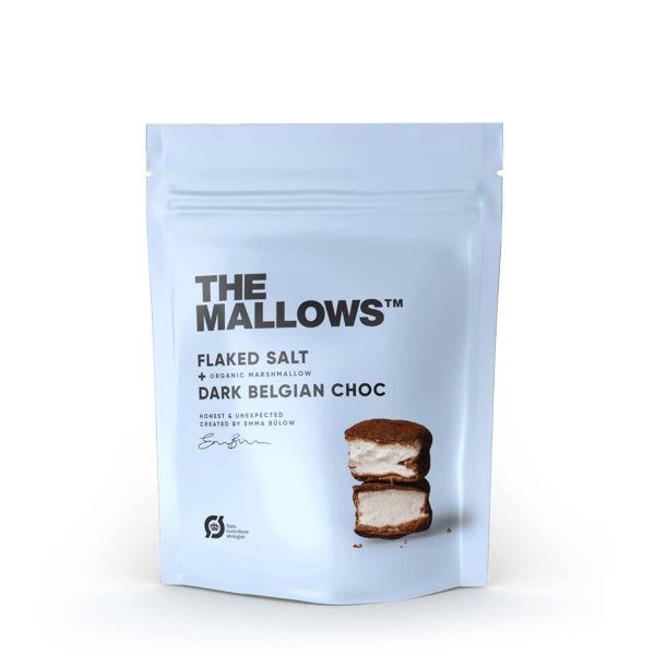 The Mallows - Salzflocken + Dunkle Belgische Schokolade 90g