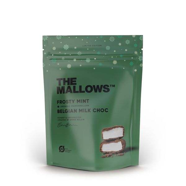 The Mallows - Marshmallow Belgische Schokolade mit frischer Minze 90g Winter Edition