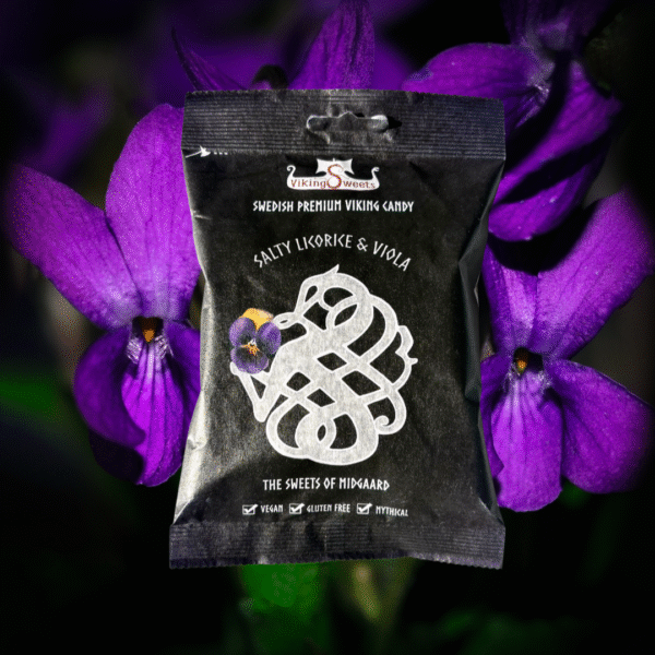 Viking Sweets Salty Licorice & Viola, Lakritz mit Veilchengeschmack 120g