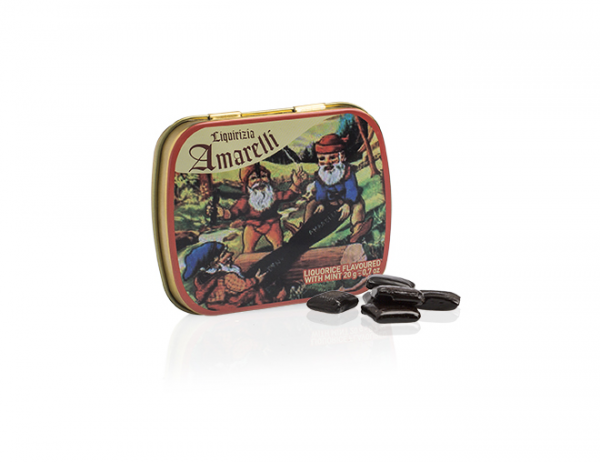 Amarelli Nanetti Rohlakritz mit Minze 20g