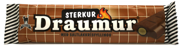 Freyja Sterkur Draumur, Salzkakritzstange in Schokolade 50g