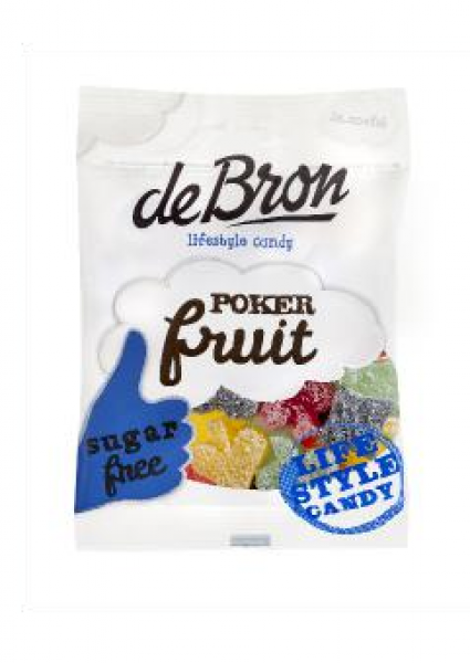 deBron Poker Fruit zuckerfreies Fruchtgummi 90 g