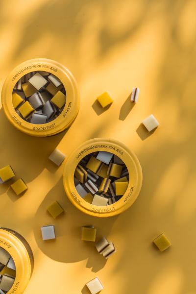 Hattesens Konfektfabrik Zitrone, Orange, Grapefruit Lakritz Konfekt 125g