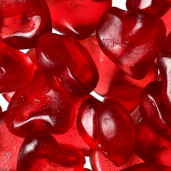 Himbeer Herzen Fruchtgummi mit 25% Fruchtsaft 150g