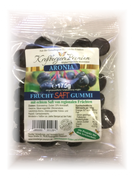Streuobstwiesen Fruchtsaftgummi Aronia 150 g