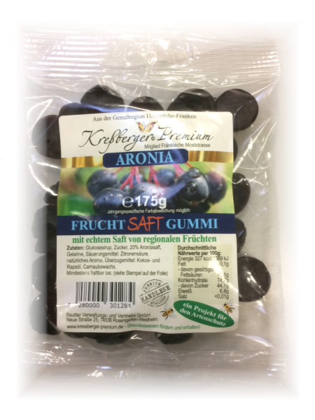 Streuobstwiesen Fruchtsaftgummi Aronia 175 g