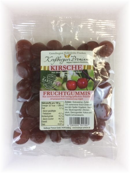 Streuobstwiesen Fruchtsaftgummi Kirsche 175 g